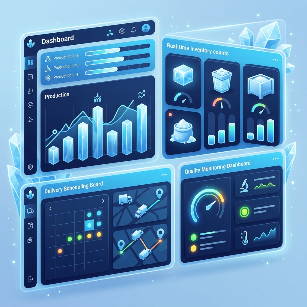 Software Pabrik Es Kristal Dashboard